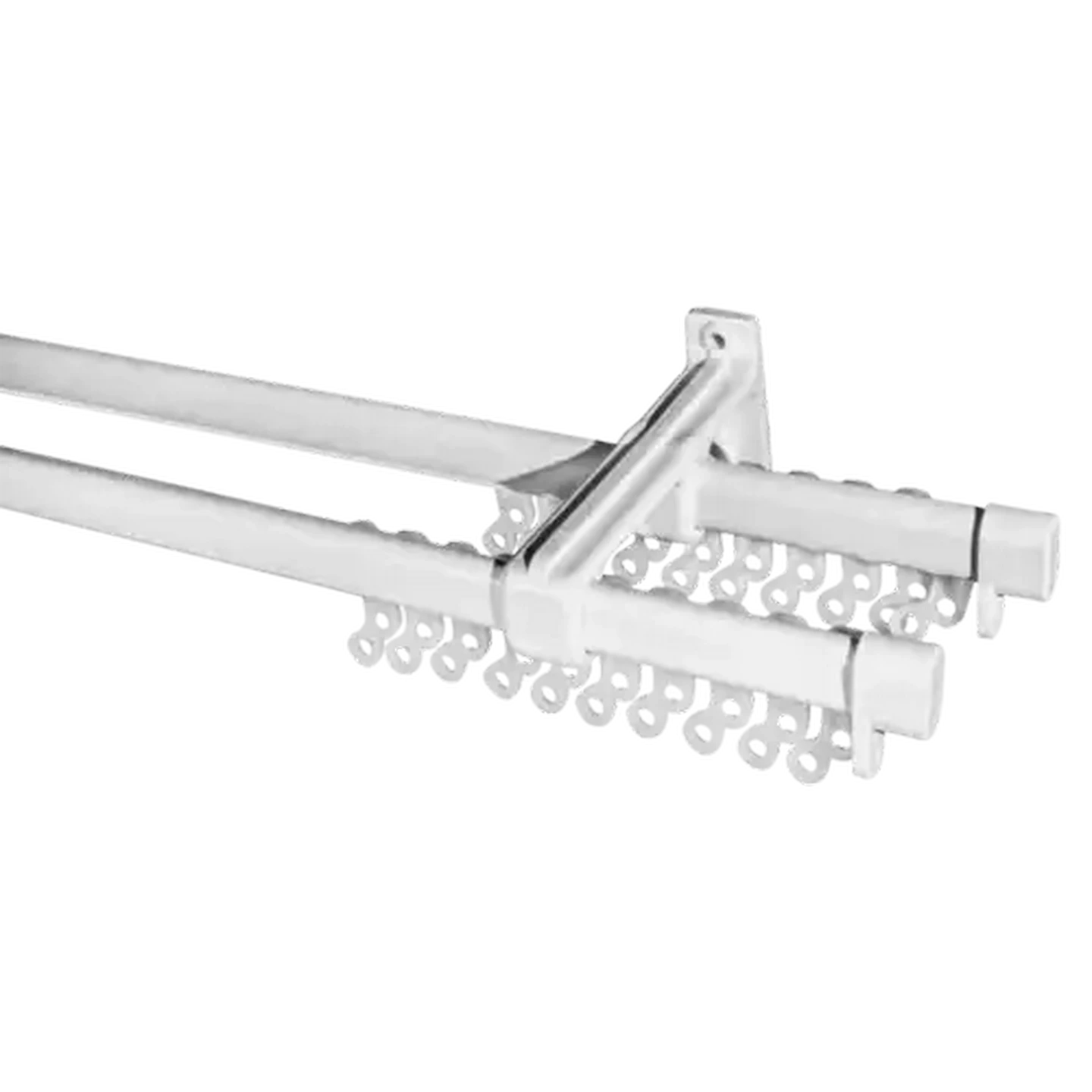 Image of Rufflette White Steel Track 1.0m