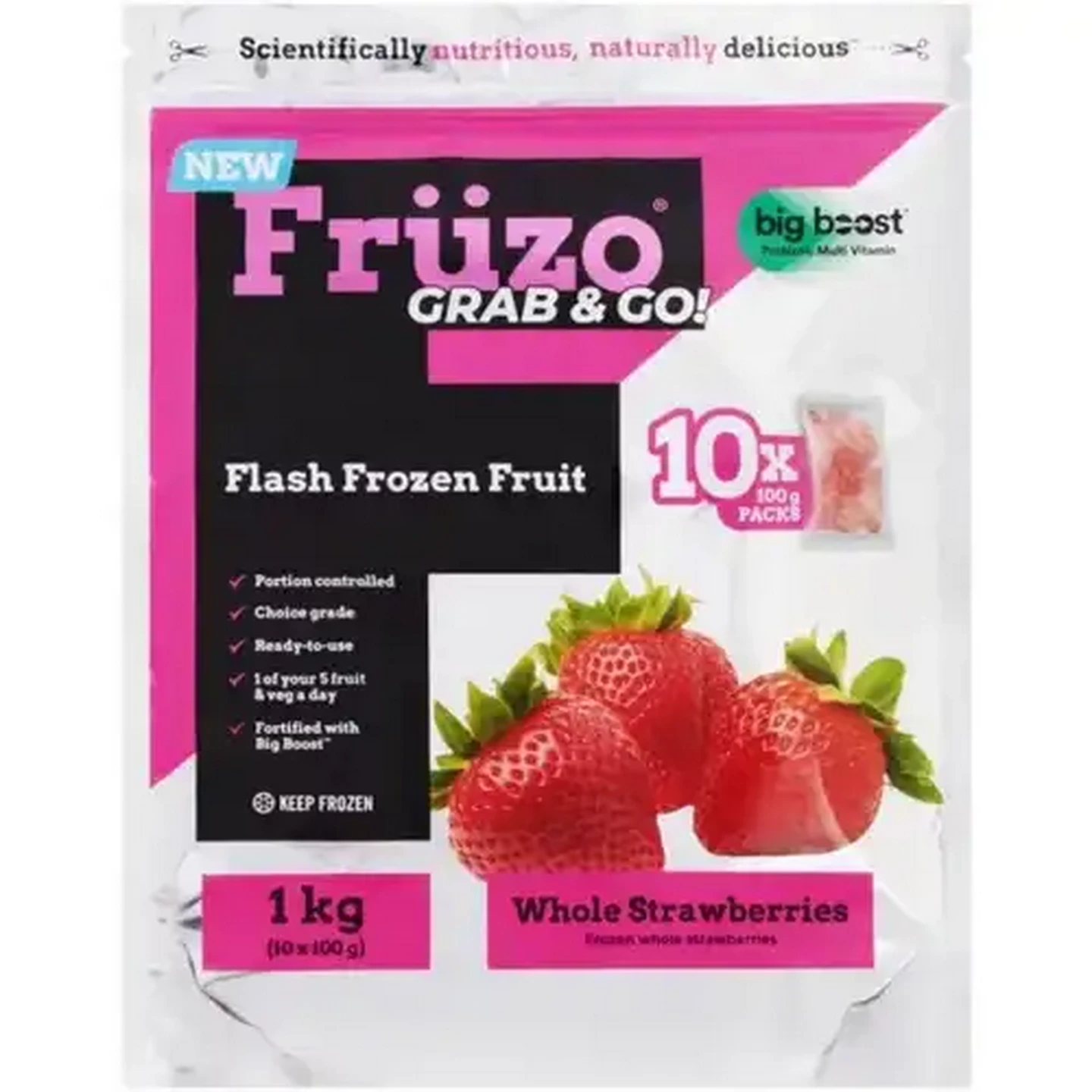 Checkers Sixty60 | Früzo Frozen Whole Strawberries 10 x 100g