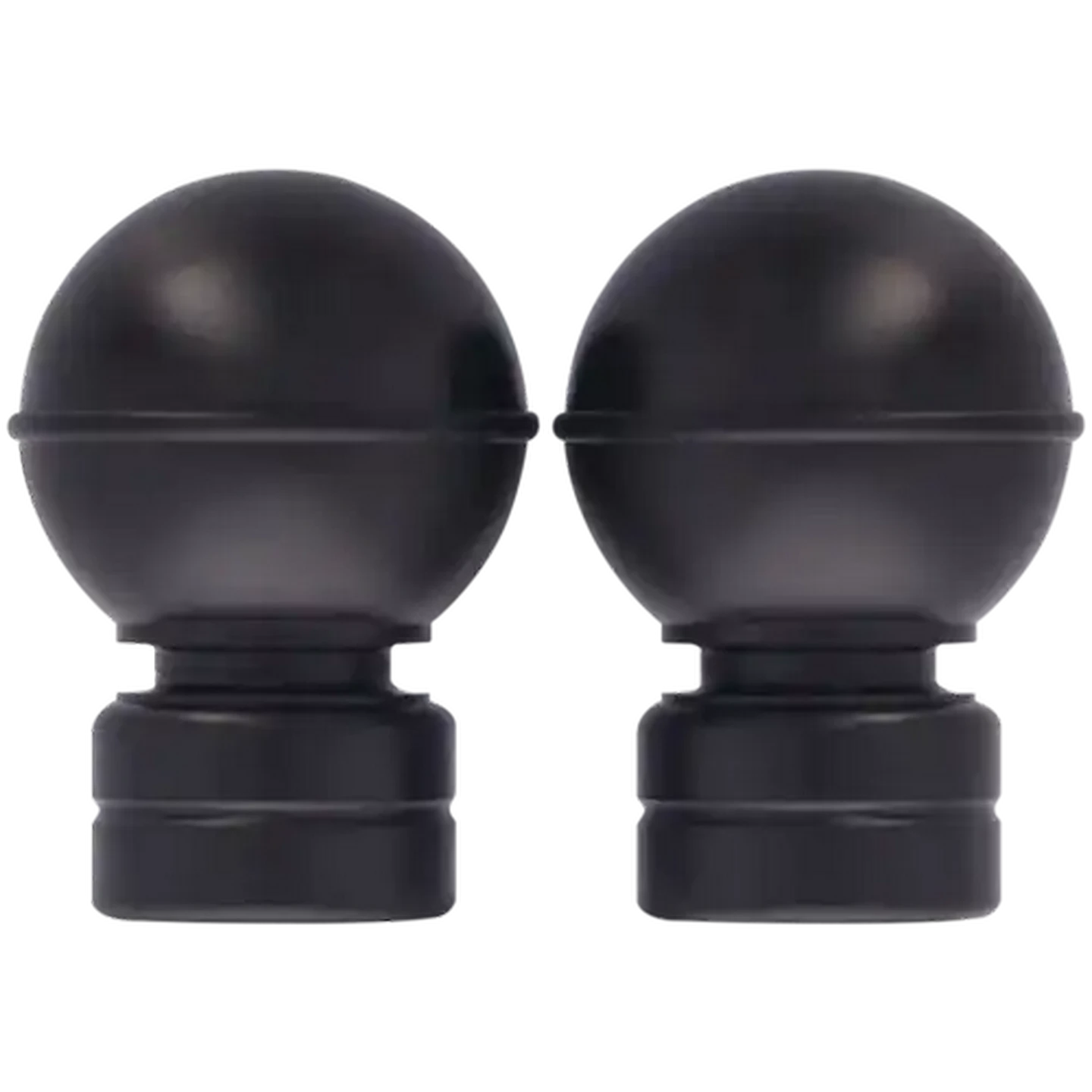 Image of Rufflette Black Plastic Finial Ball 25mm
