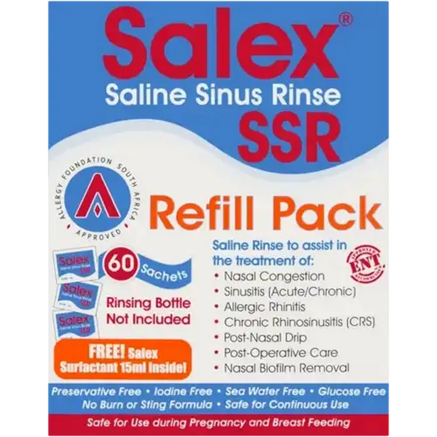Image of Salex Saline Sinus Rinse Refill Packet