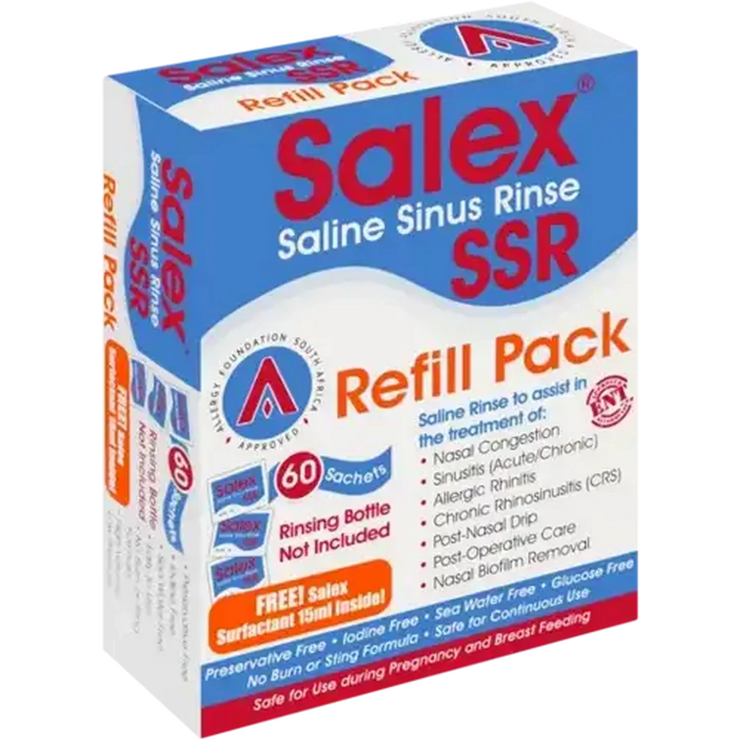 Image of Salex Saline Sinus Rinse Refill Packet