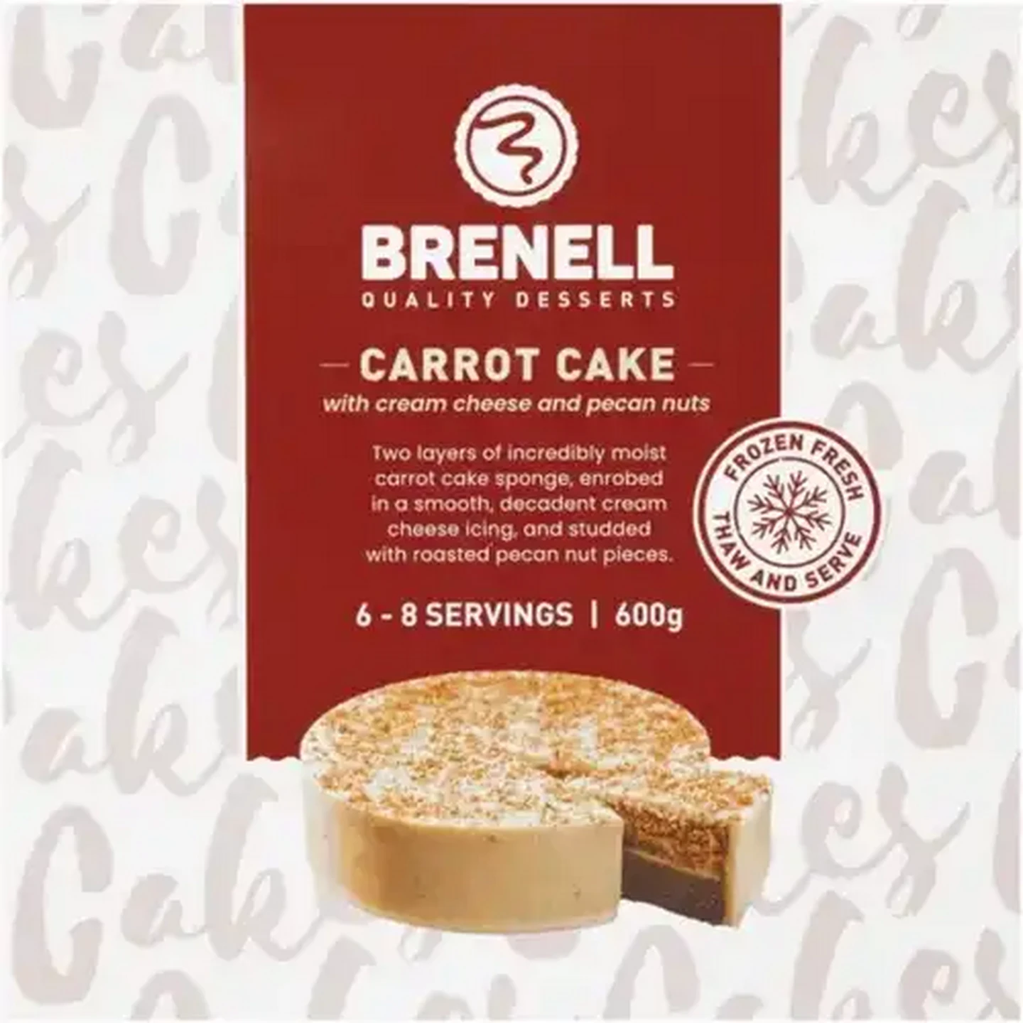 Checkers Sixty60 | Brenell Frozen Carrot Cake 600g
