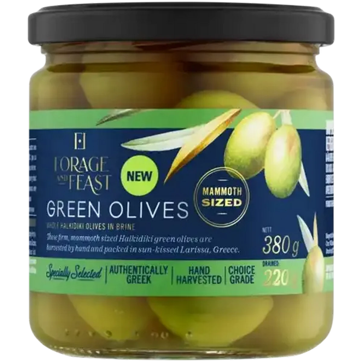 Checkers Sixty60 | Forage And Feast Green Olives 380g