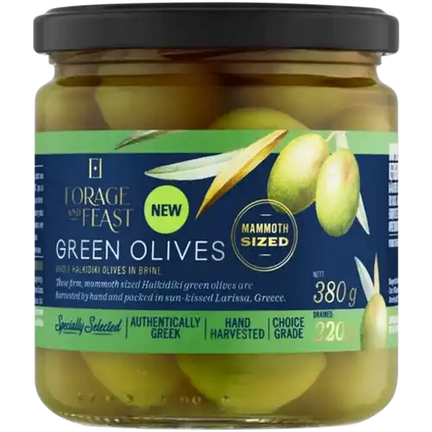 Checkers Sixty60 | Forage And Feast Green Olives 380g