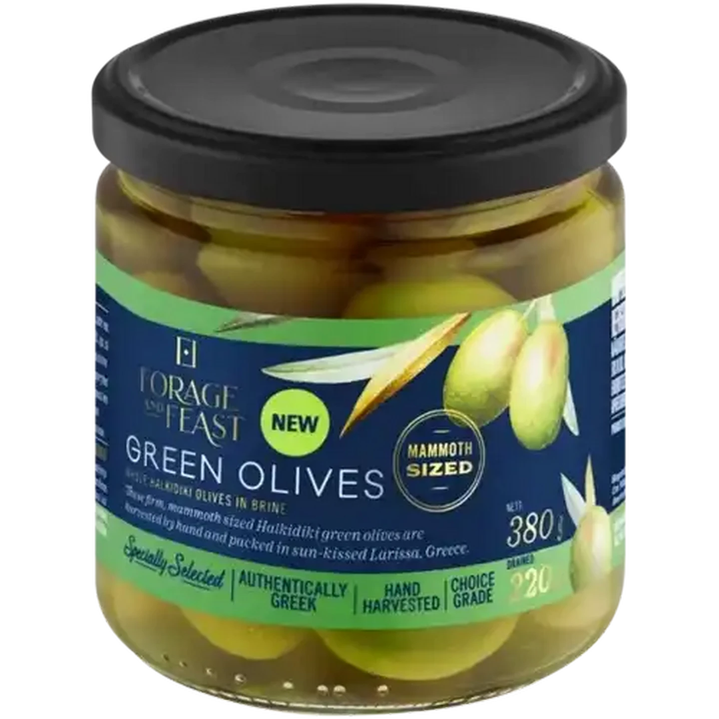 Checkers Sixty60 | Forage And Feast Green Olives 380g