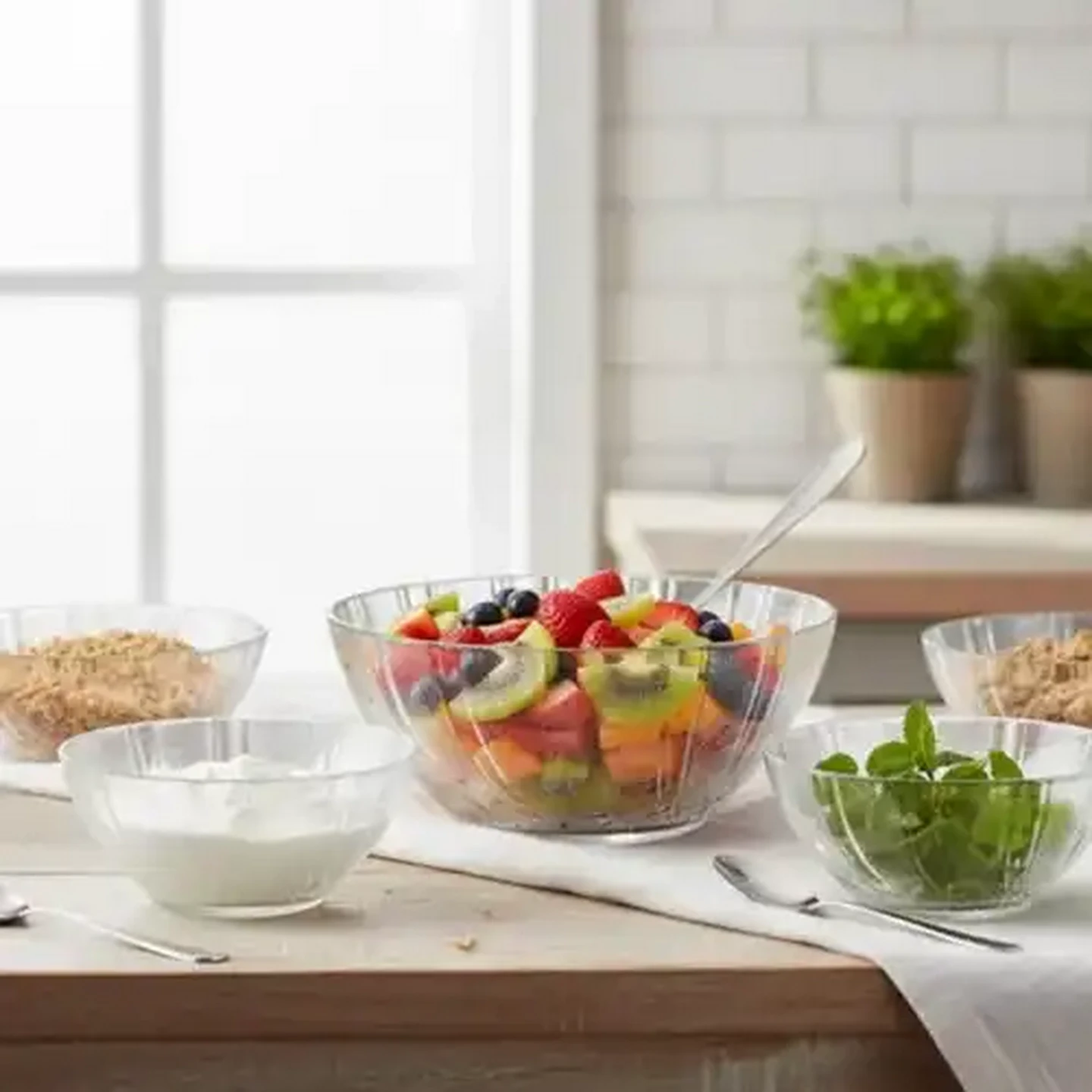 Checkers Sixty60 | KIM Glass Cinnamon Glass Bowl Set 5-Piece