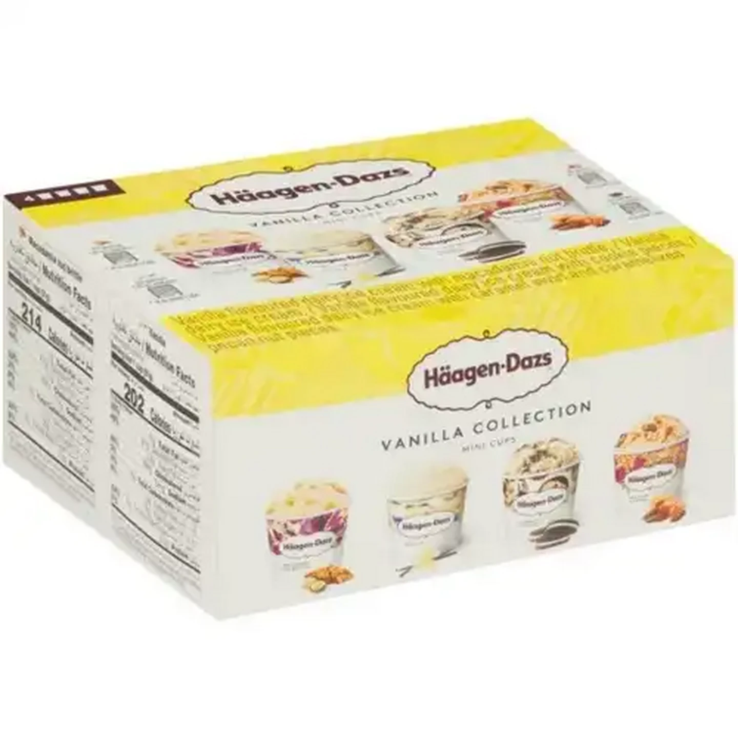 Image of Häagen-Dazs Assorted Vanilla Collection Mini Ice Cream Cups 4 Pack