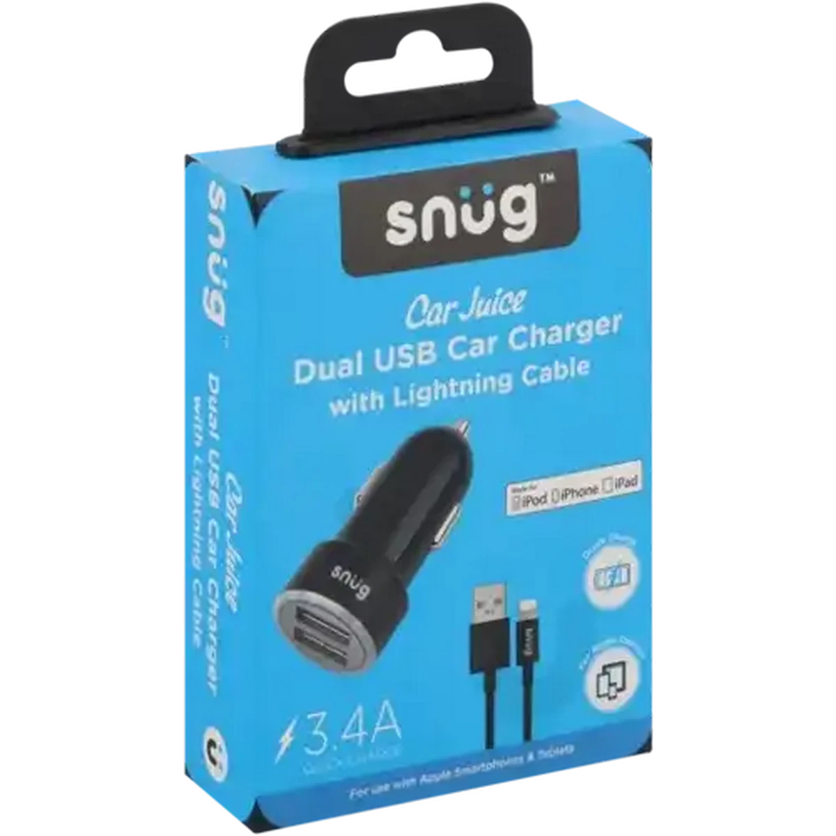 Checkers Sixty60 | Snug Dual Port USB-A Car Charger Adaptor With