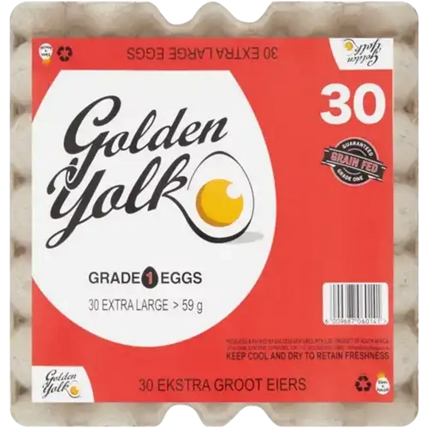 Checkers Sixty60 | Golden Yolk Extra Large Eggs Tray 30 Pack
