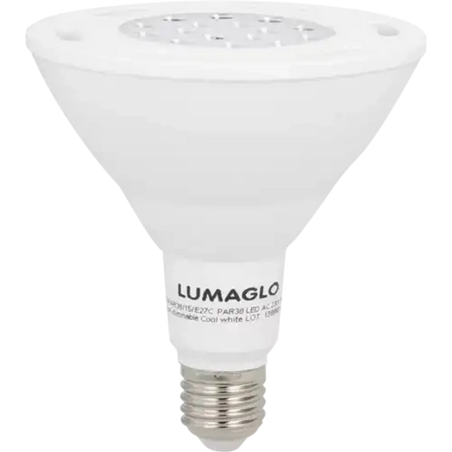 Image of Lumaglo Cool White PAR38/E27 LED Socket Screw-in Globe 15W