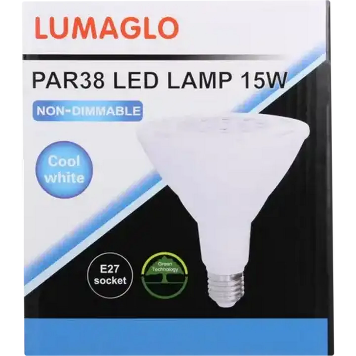 Image of Lumaglo Cool White PAR38/E27 LED Socket Screw-in Globe 15W