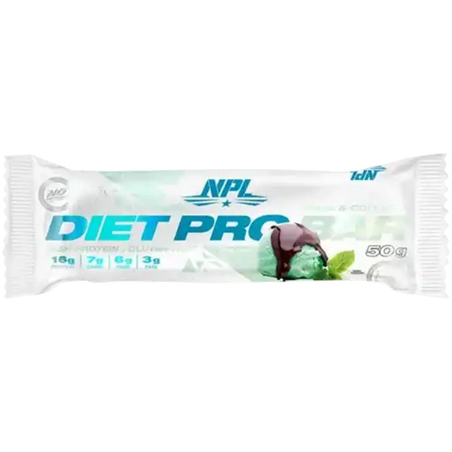 Image of NPL Choc Mint Flavoured Diet Pro Bar 50g