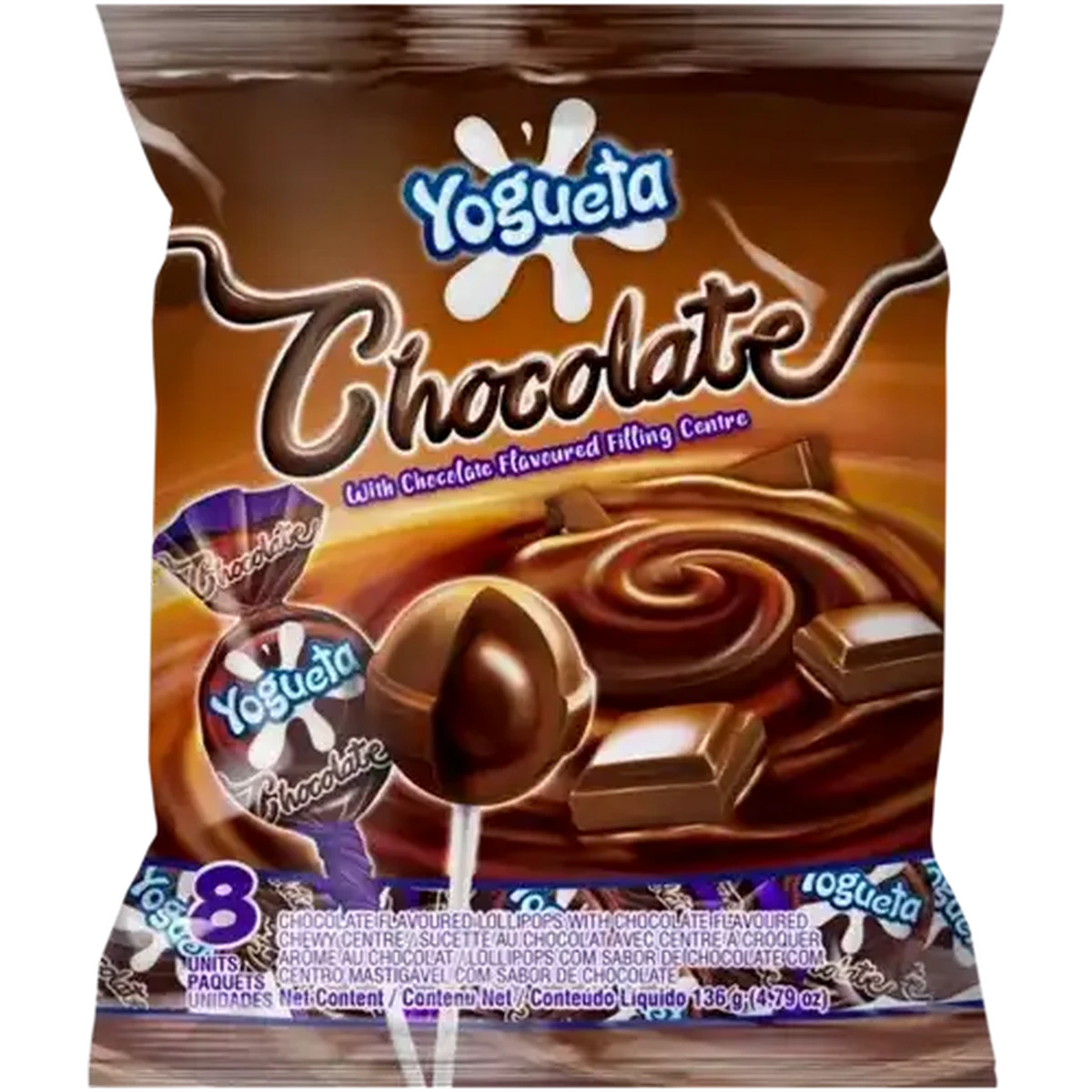 Checkers Sixty60 | Yogueta Chocolate Flavoured Lollipop 8 Pack