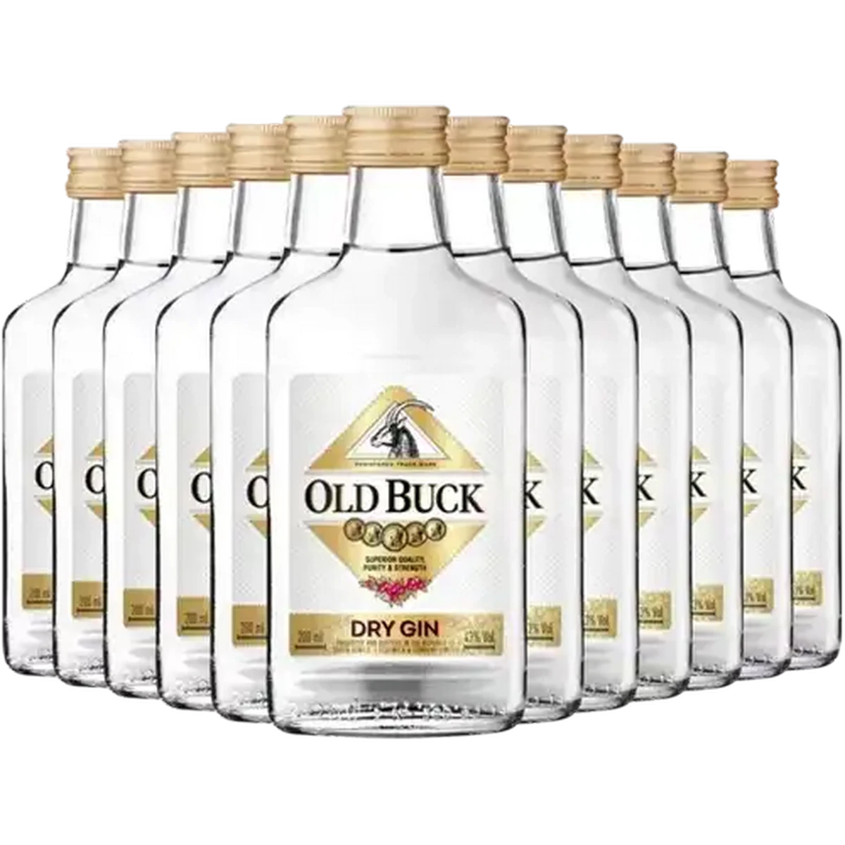 Shoprite ZA | Old Buck Dry Gin Bottles 12 x 200ml