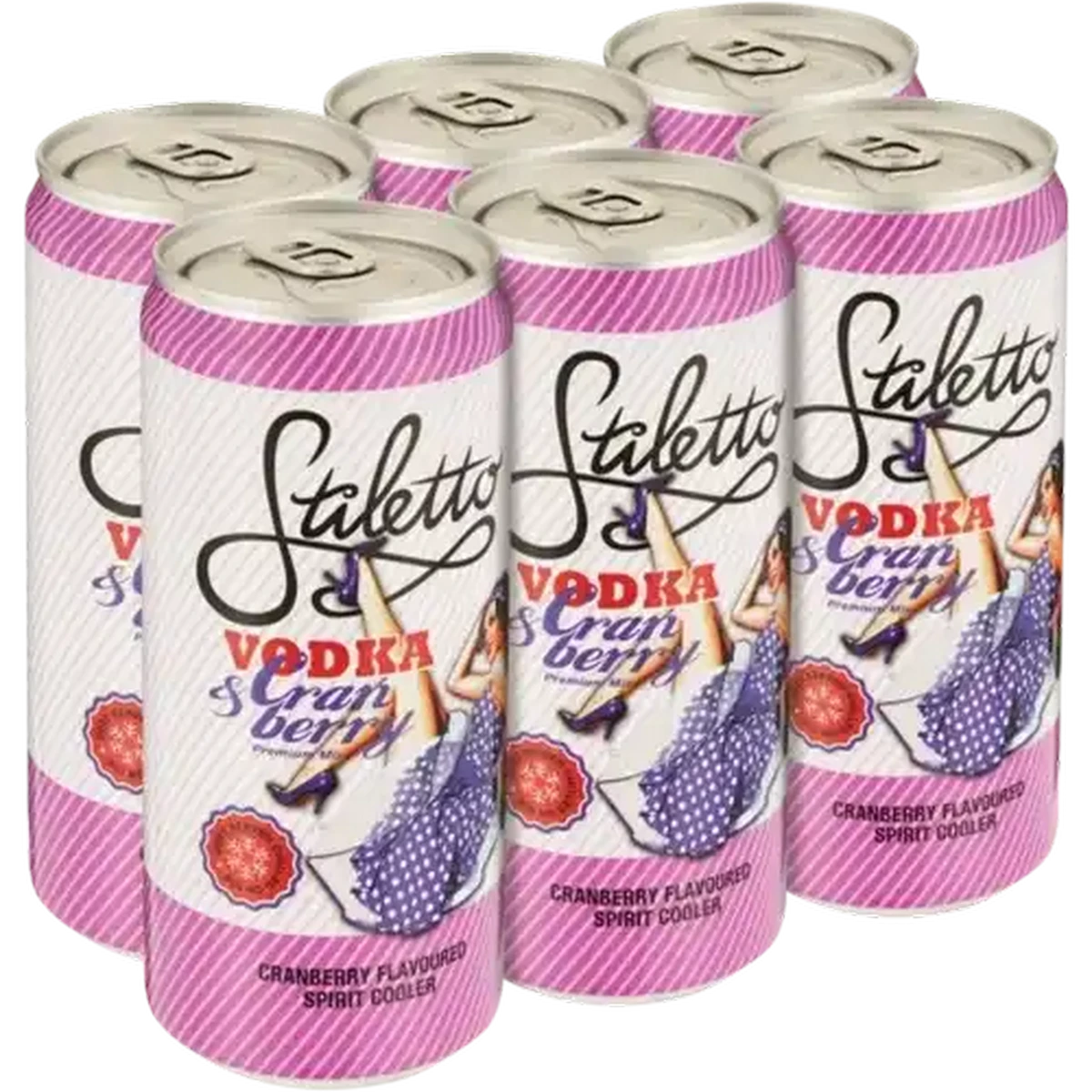 Checkers Sixty60 | Stiletto Cranberry Flavoured Spirit Cooler Cans