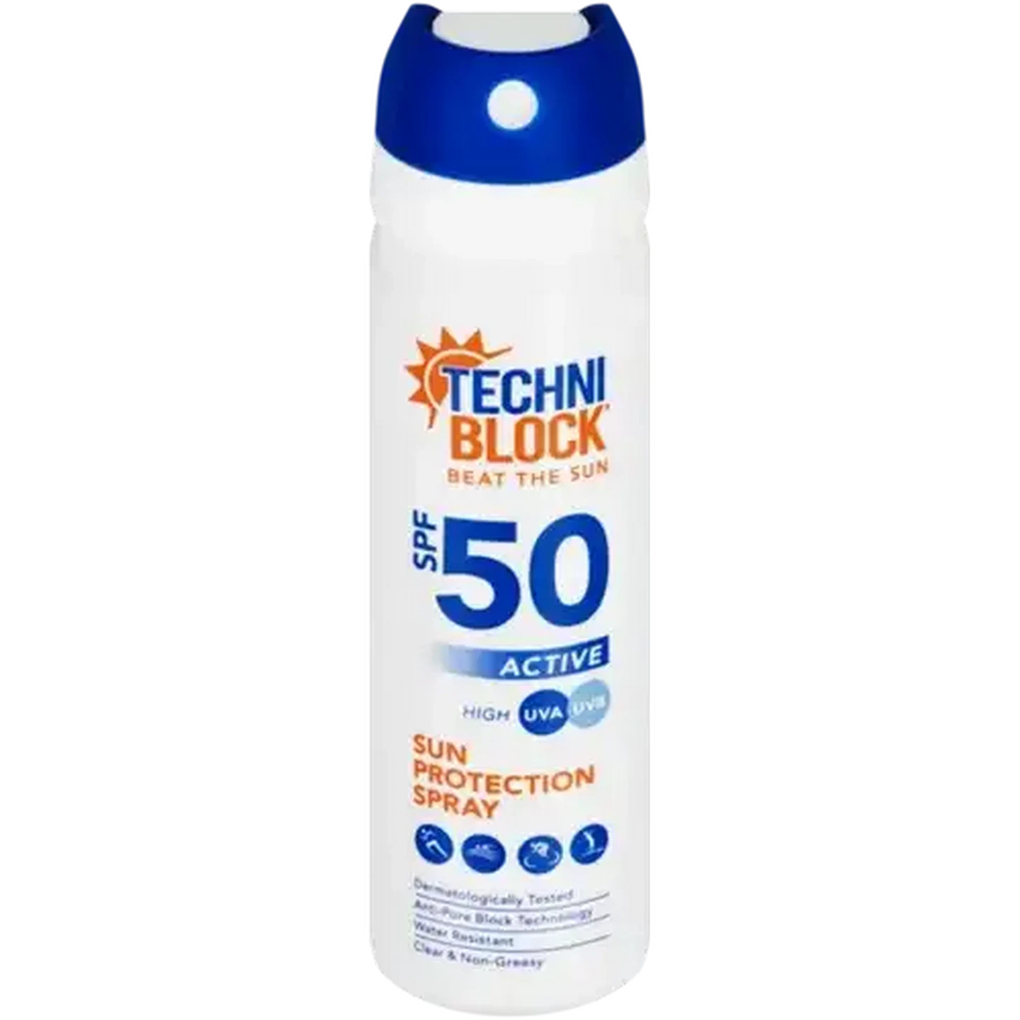 Image of Techniblock SPF 50 Active Sun Protection Spray 75ml
