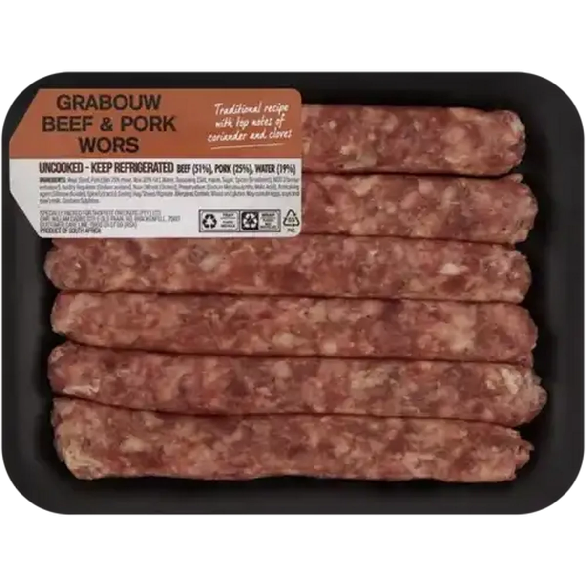Checkers Sixty60 | Grabouw Beef & Pork Thin Wors Per kg