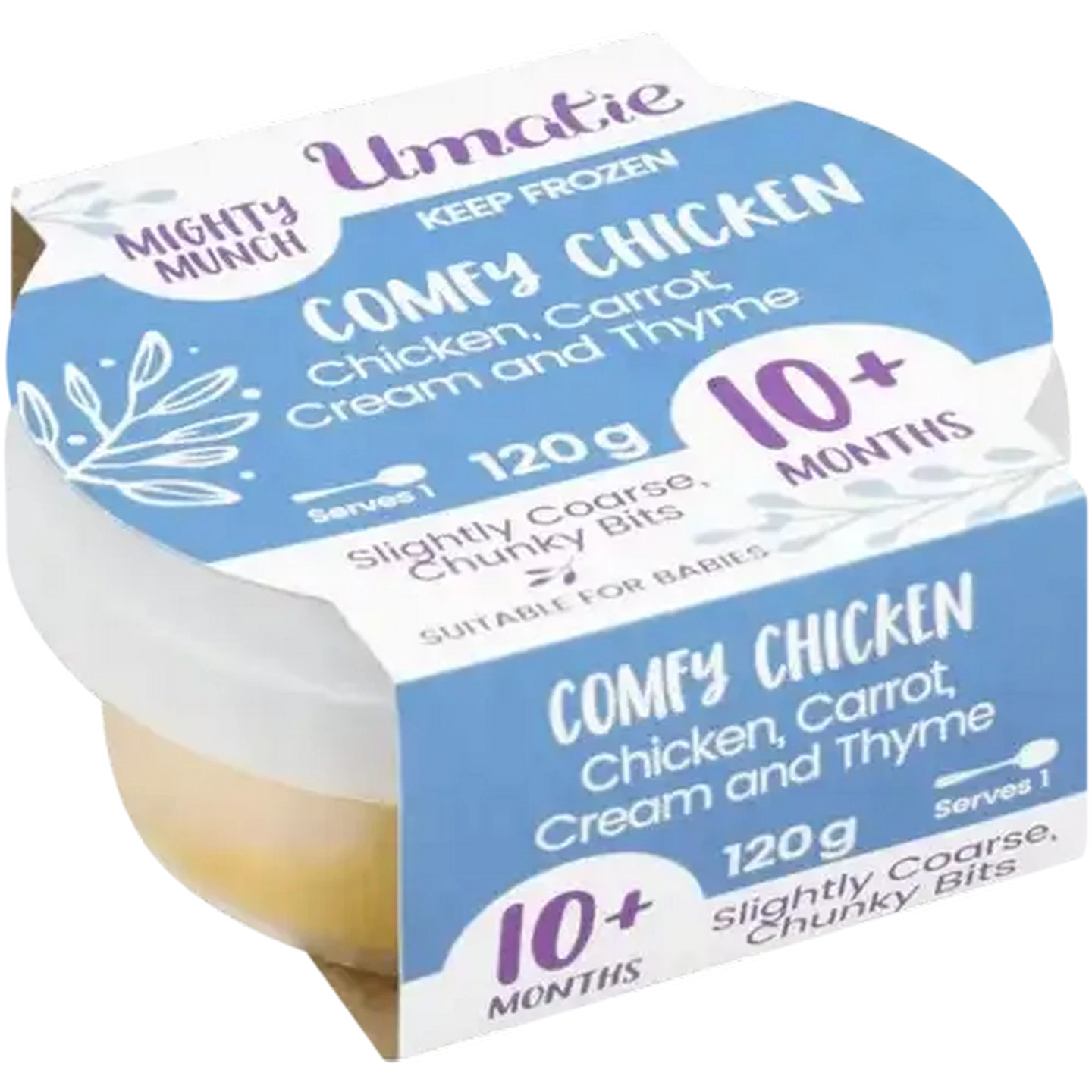 Image of Umatie Mighty Munch Comfy Chicken Frozen 10 Months + Baby Food 120g