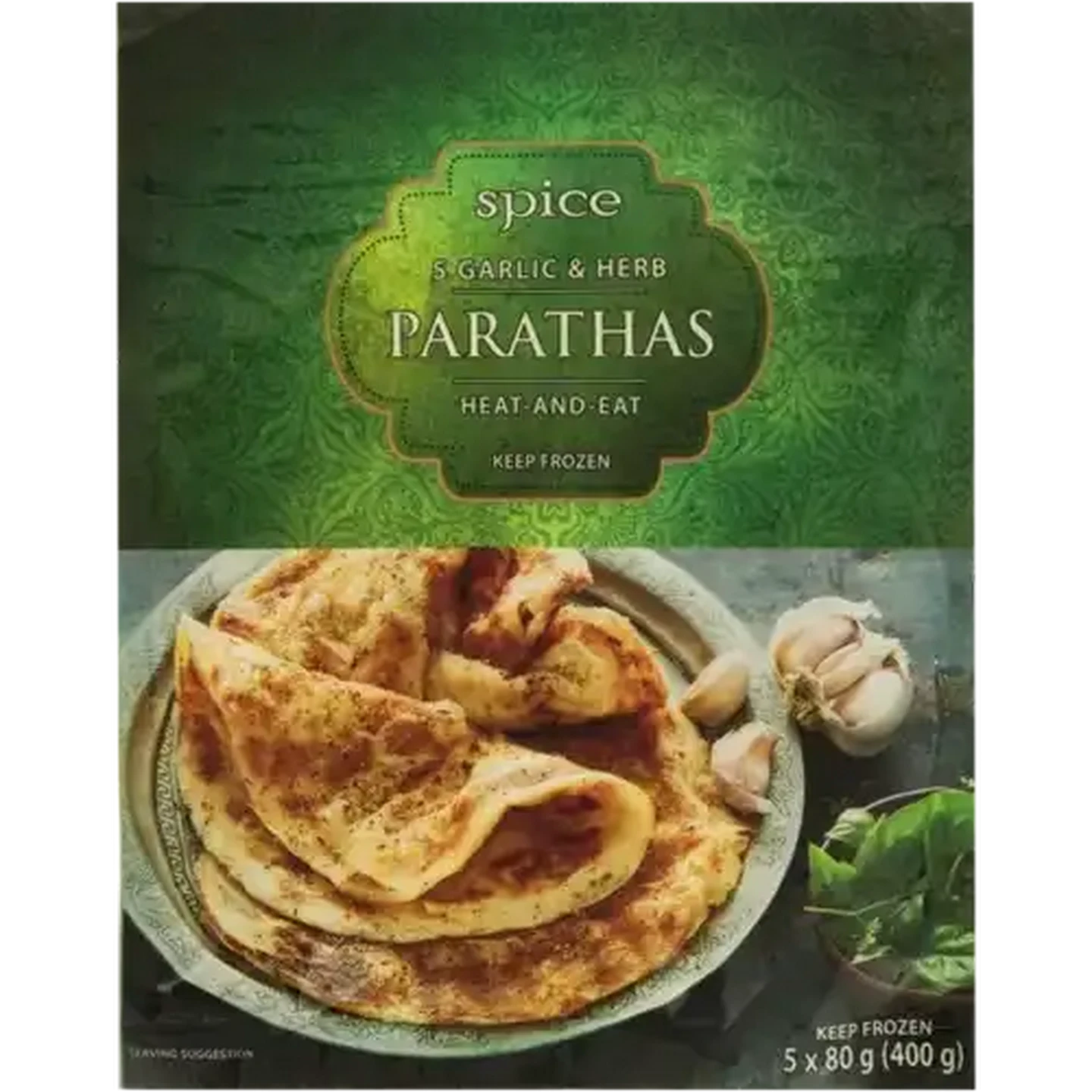 Checkers Sixty60 | Spice Frozen Garlic & Herb Parathas 5 x 80g