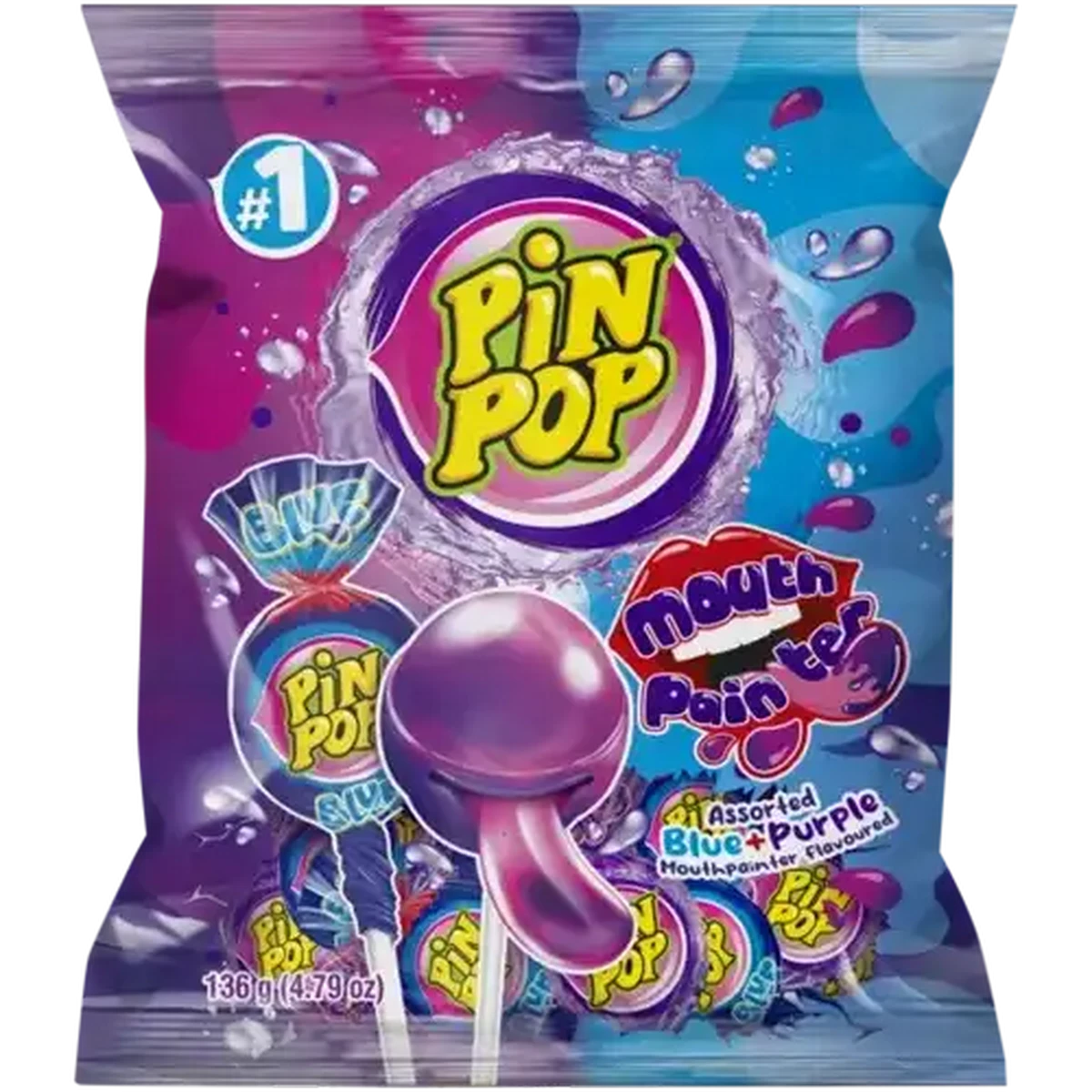 CD４枚セット　pal@pop　chipie　パル・アット・ポップ　 チャッピー Checkers Sixty60 | Pin Pop Assorted Mouth Painter Lollipops 136g