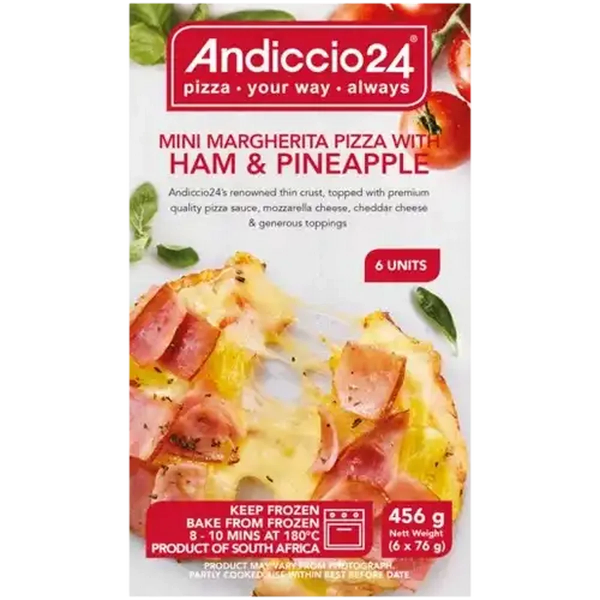 Checkers Sixty60 | Andiccio24 Frozen Mini Margherita Pizza with