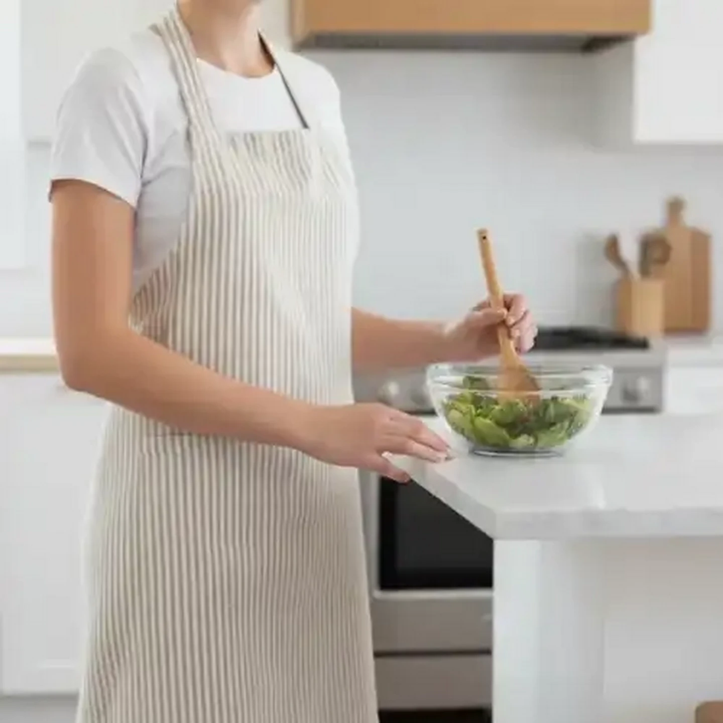 Image of Forage and Feast Stone Adoro Cotton Crossover Apron 70 x 100cm