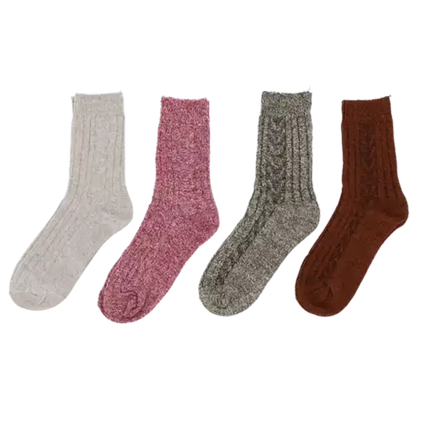 Image of Bare Basics Ladies Cotton Rich Winter Boot Socks 4-7 2-Pack (Colour May Vary)