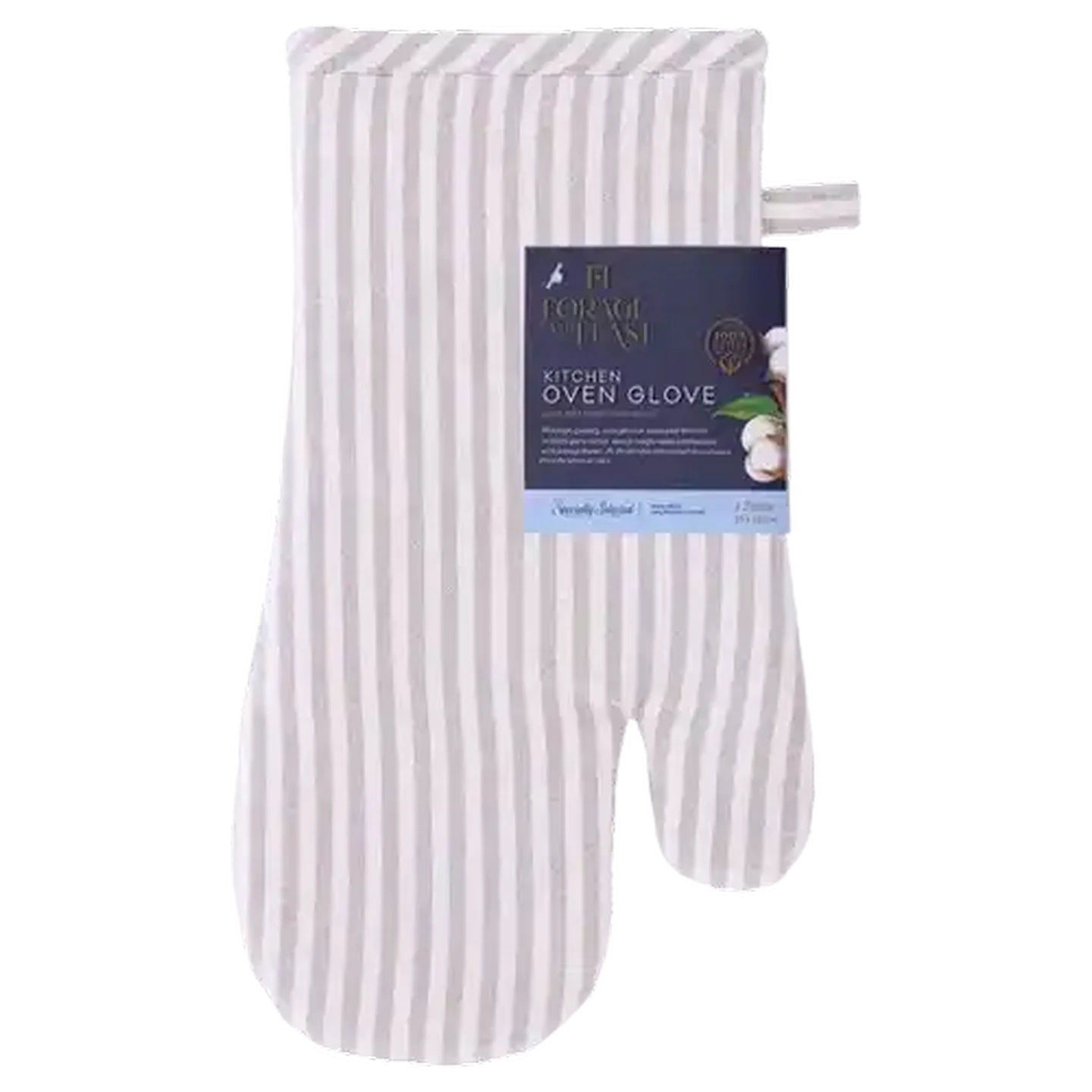 Image of Forage and Feast Stone Adoro Kitchen Oven Glove 16 x 32cm 1 Piece