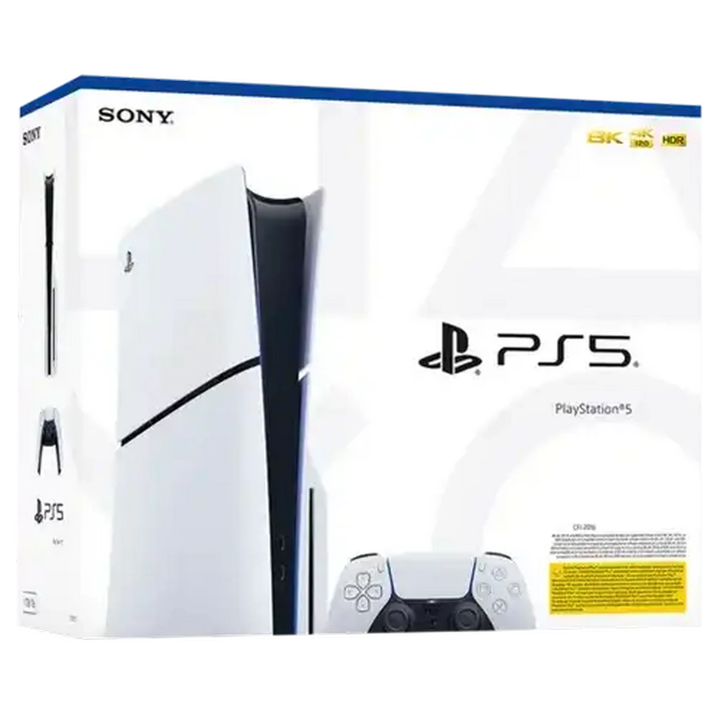 Image of PlayStation 5 Slim Glacier White Console with Disc Drive 1TB