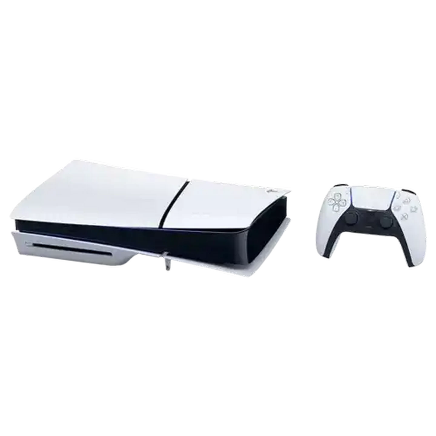 Image of PlayStation 5 Slim Glacier White Console with Disc Drive 1TB