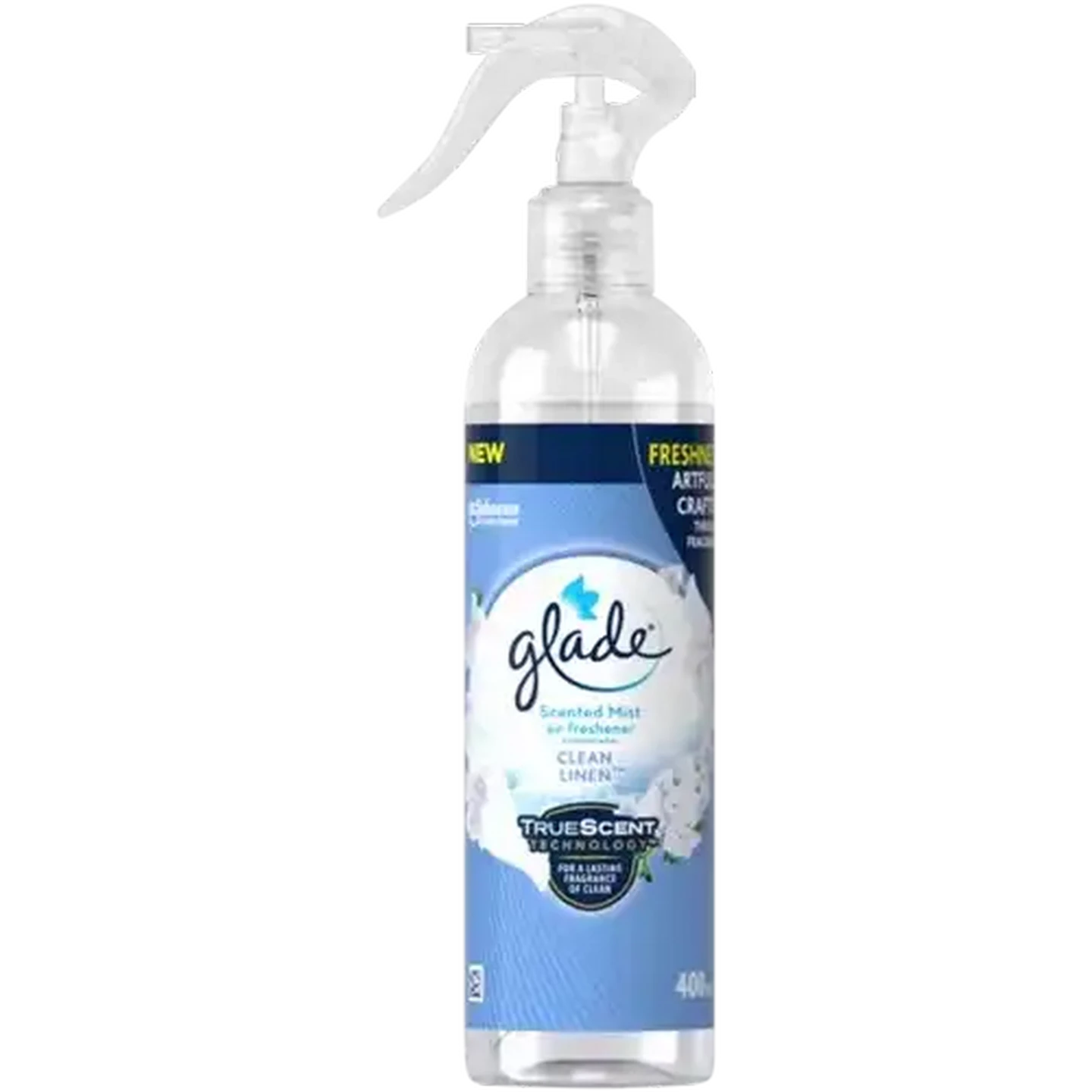 Image of Glade Clean Linen Scented Mist Air Freshener 400g
