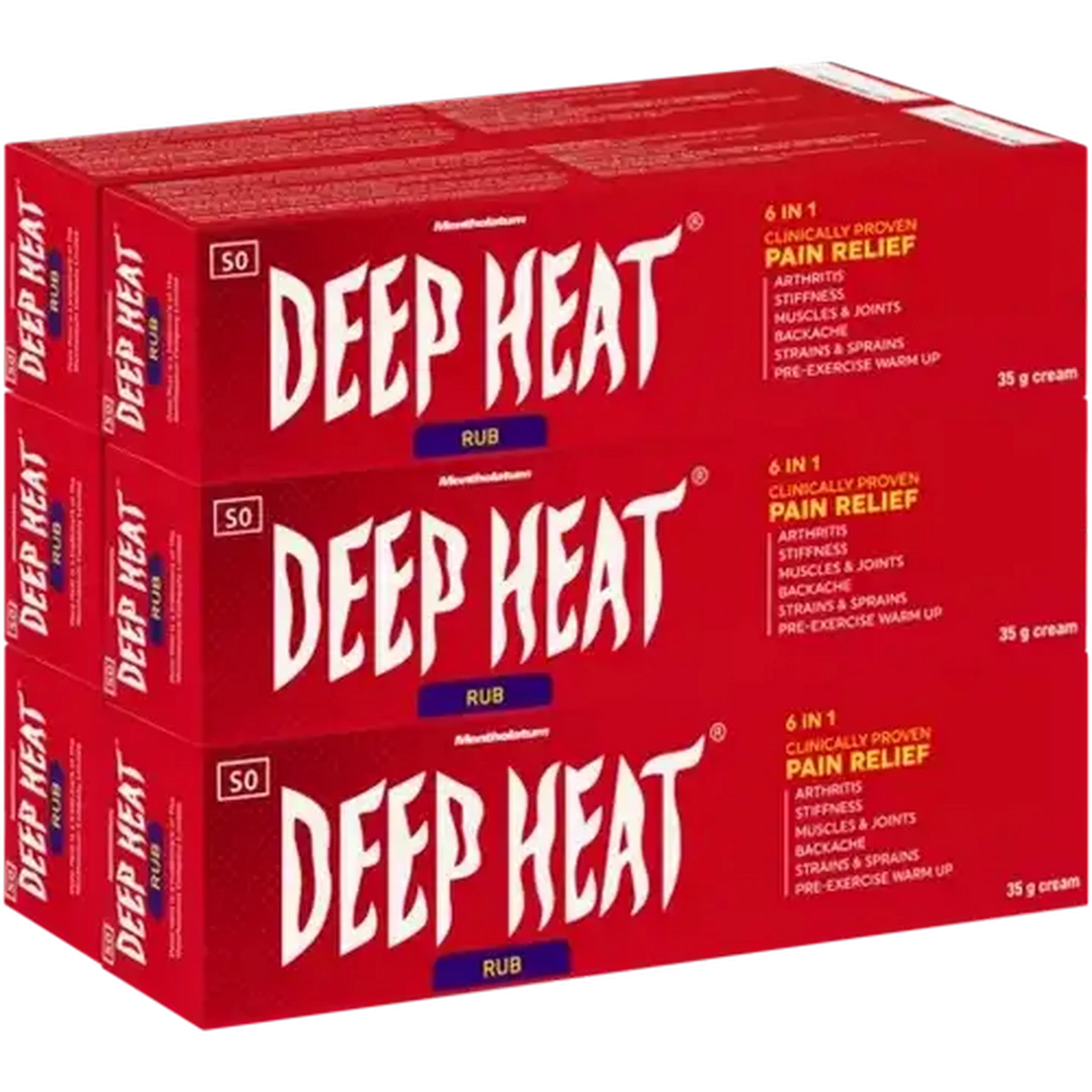 Checkers Sixty60 | Deep Heat Pain Relief Rub 6 x 35g