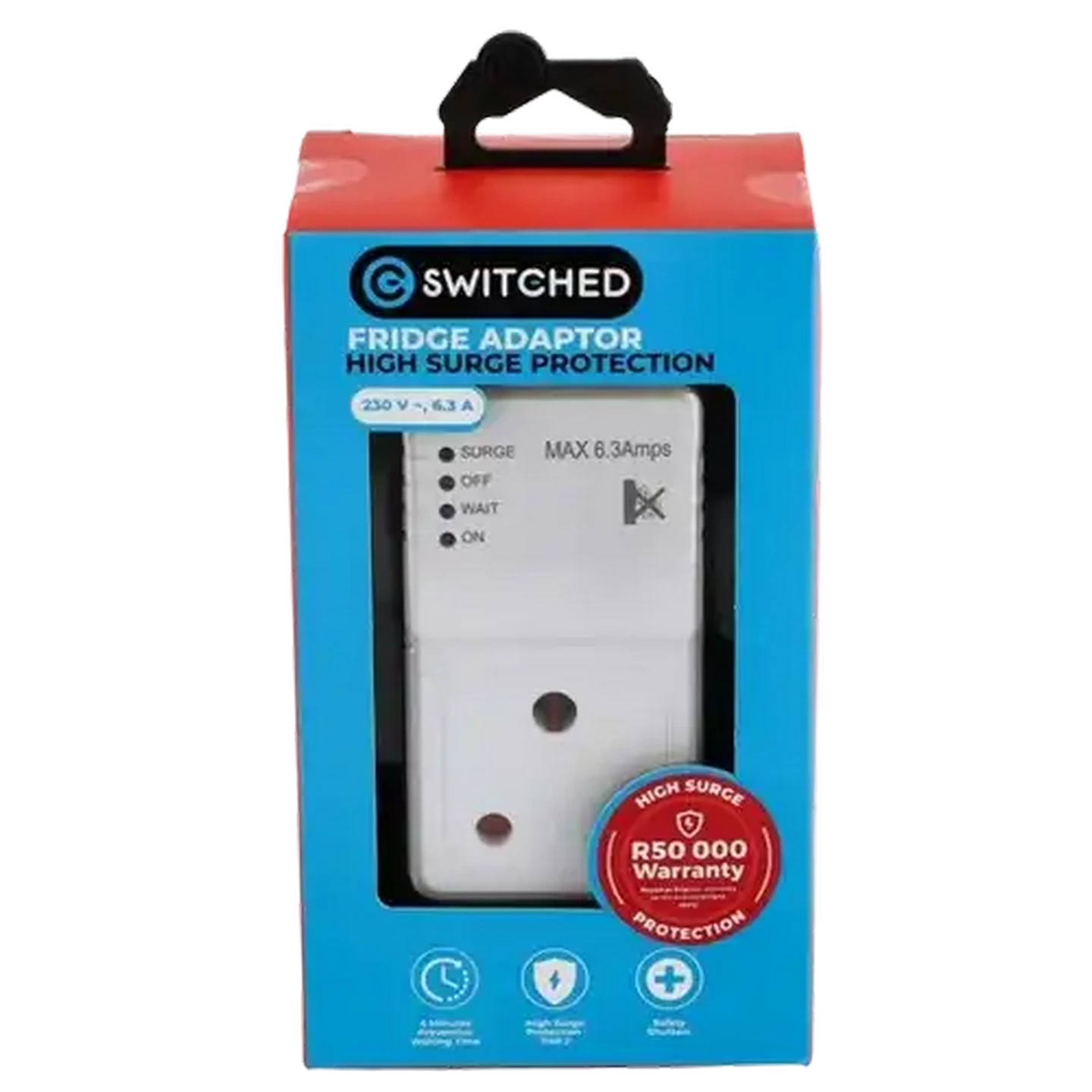 Image of Switched Fridge Adaptor High Surge Protection 16A/260V