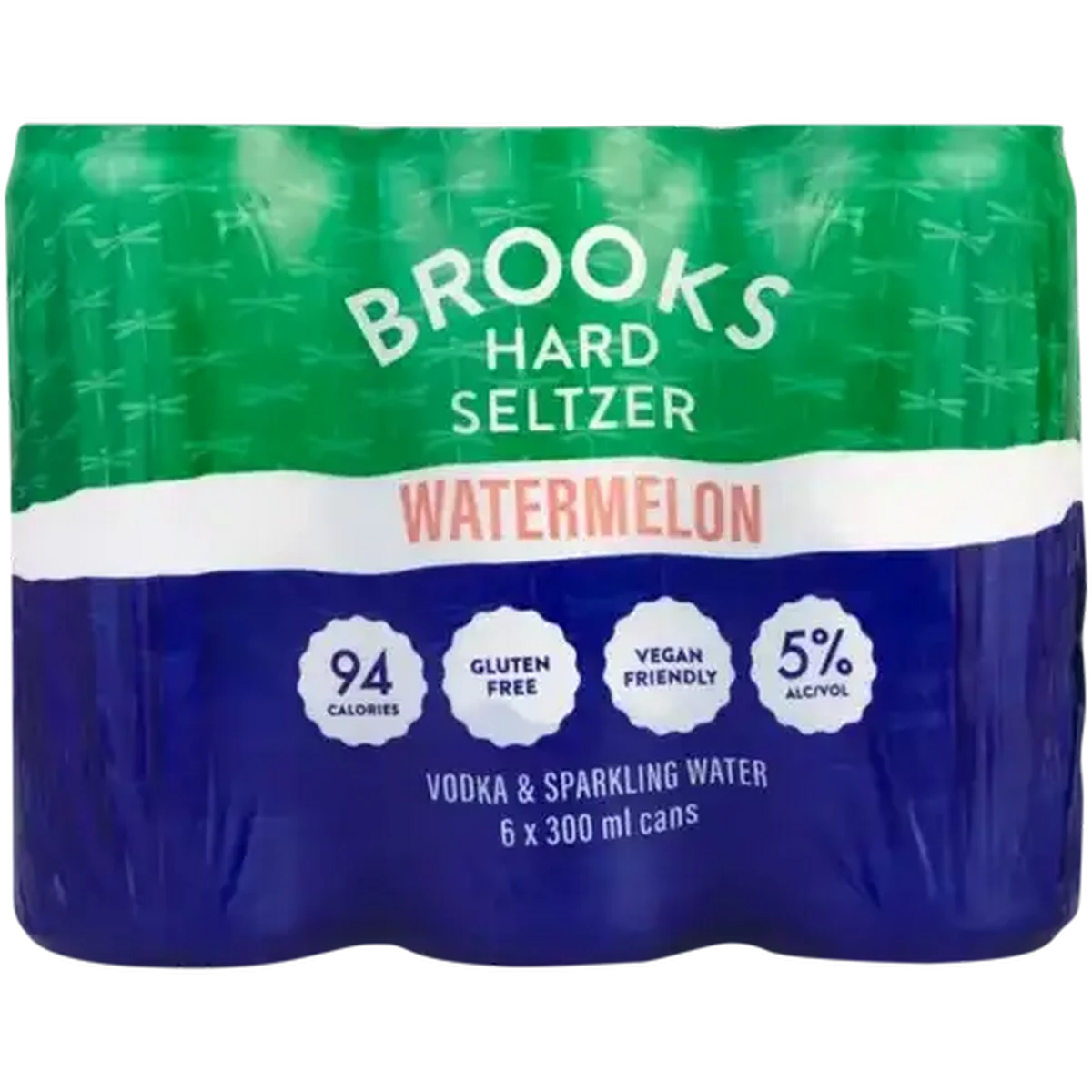 Checkers Sixty60 | Brooks Watermelon Flavoured Hard Seltzer Cans 6