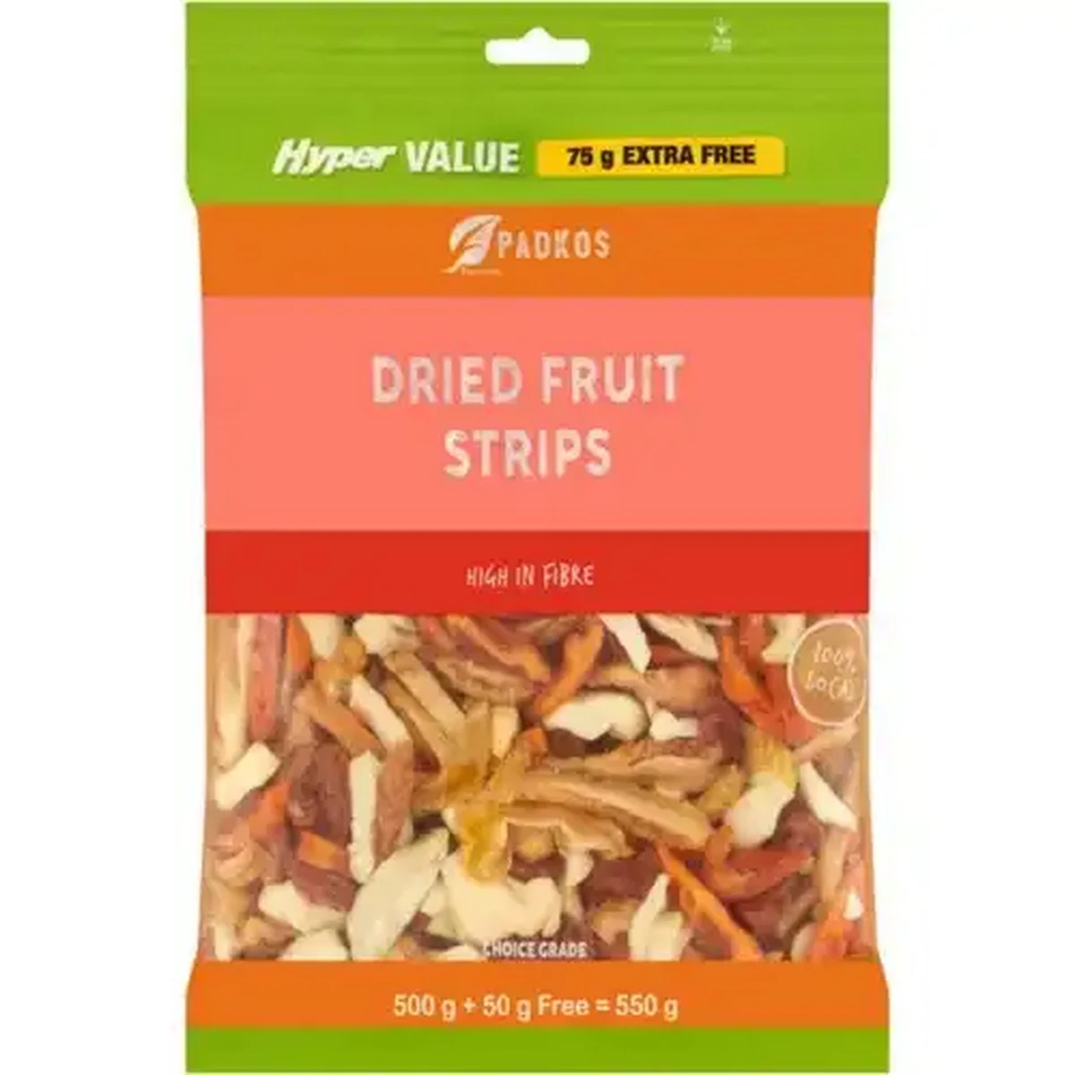 Checkers Sixty60 | Padkos Dried Fruit Strips 550g