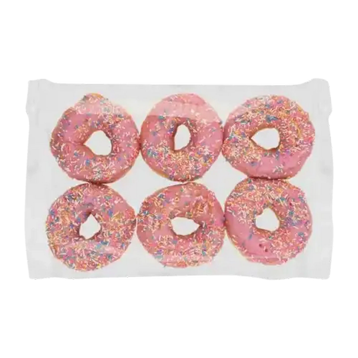 Image of Dipped Strawberry Doughnuts 6 Pack