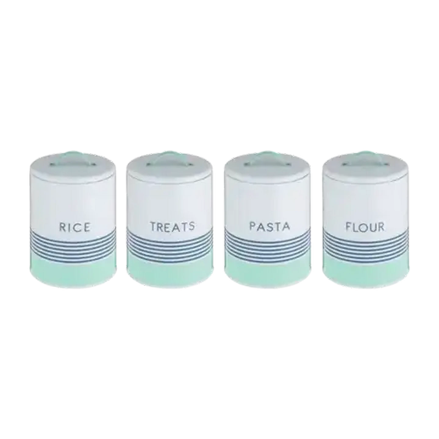 Image of Striped Canister 15 x 21cm (Colour May Vary)