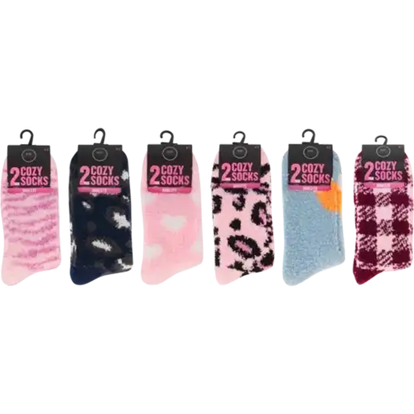 Image of Bare Basics Ladies Cozy Anklet Socks One Size 2-Pack (Colour May Vary)