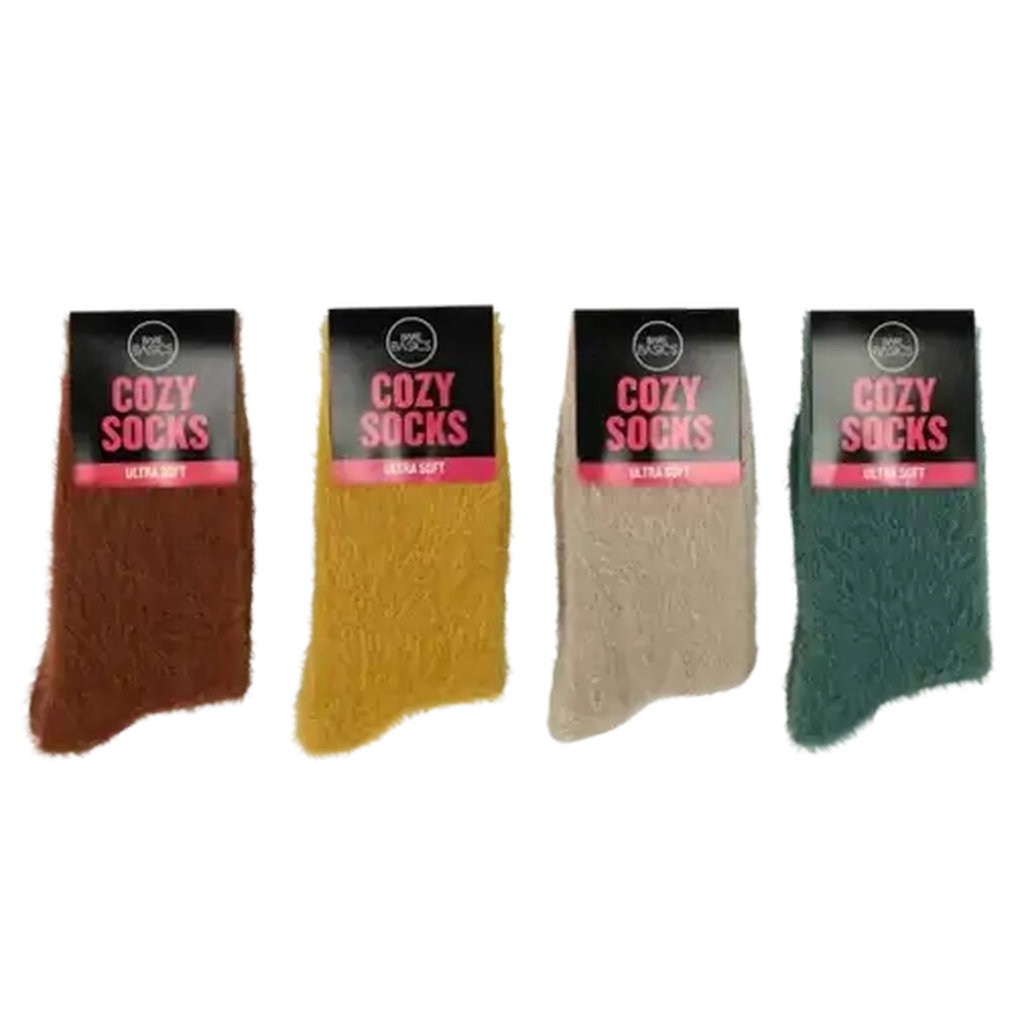 Image of Bare Basics Ladies Ultra Soft Cozy Socks 4-7 (Colour May Vary)