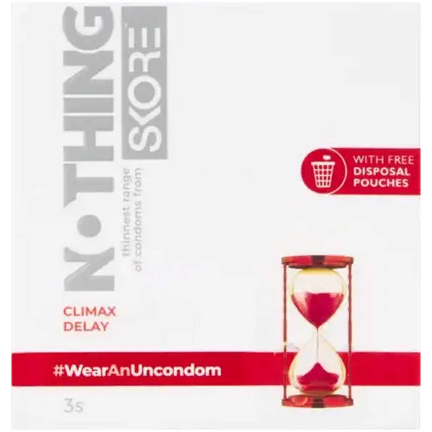 Image of Skore Nothing Climax Delay Condoms 3 Pack