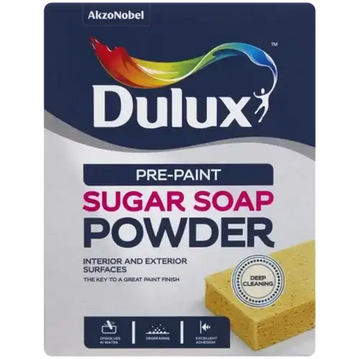 Image of Dulux Pre-Paint Sugar Soap Powder Cleaner 500g