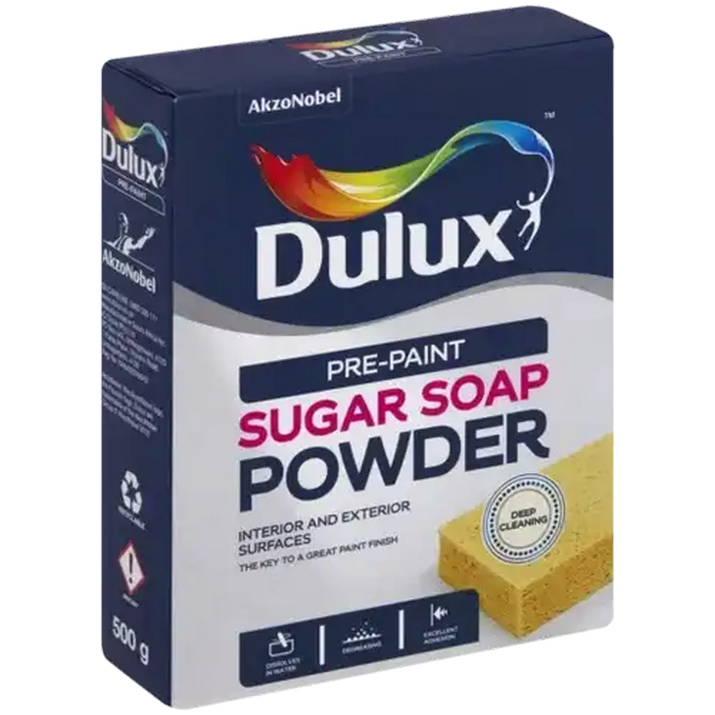 Image of Dulux Pre-Paint Sugar Soap Powder Cleaner 500g