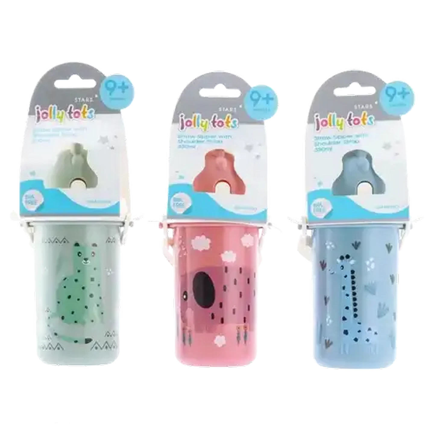 Image of Jolly Tots Straw Sipper with Shoulder Strap 330ml 9 Months + (Design May Vary)