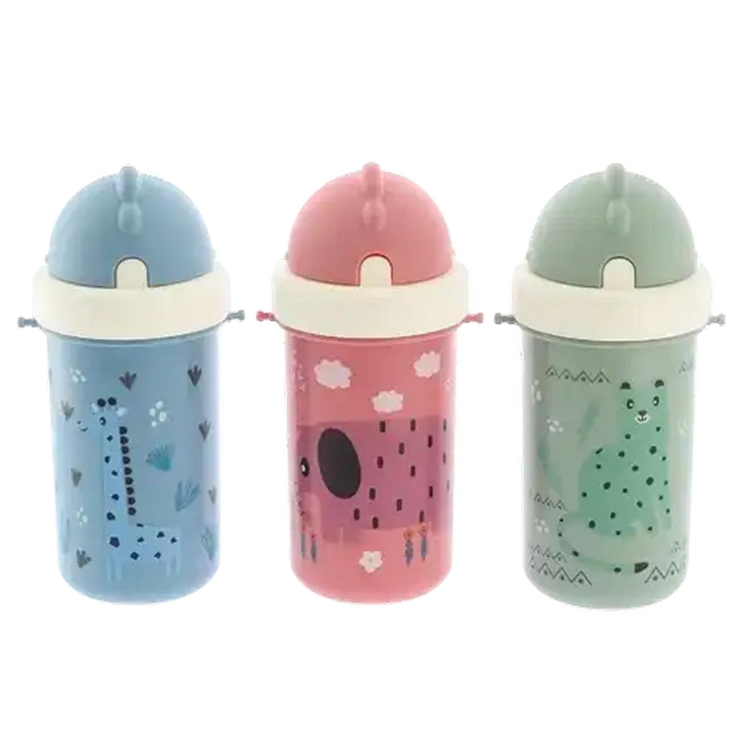 Image of Jolly Tots Straw Sipper with Shoulder Strap 330ml 9 Months + (Design May Vary)