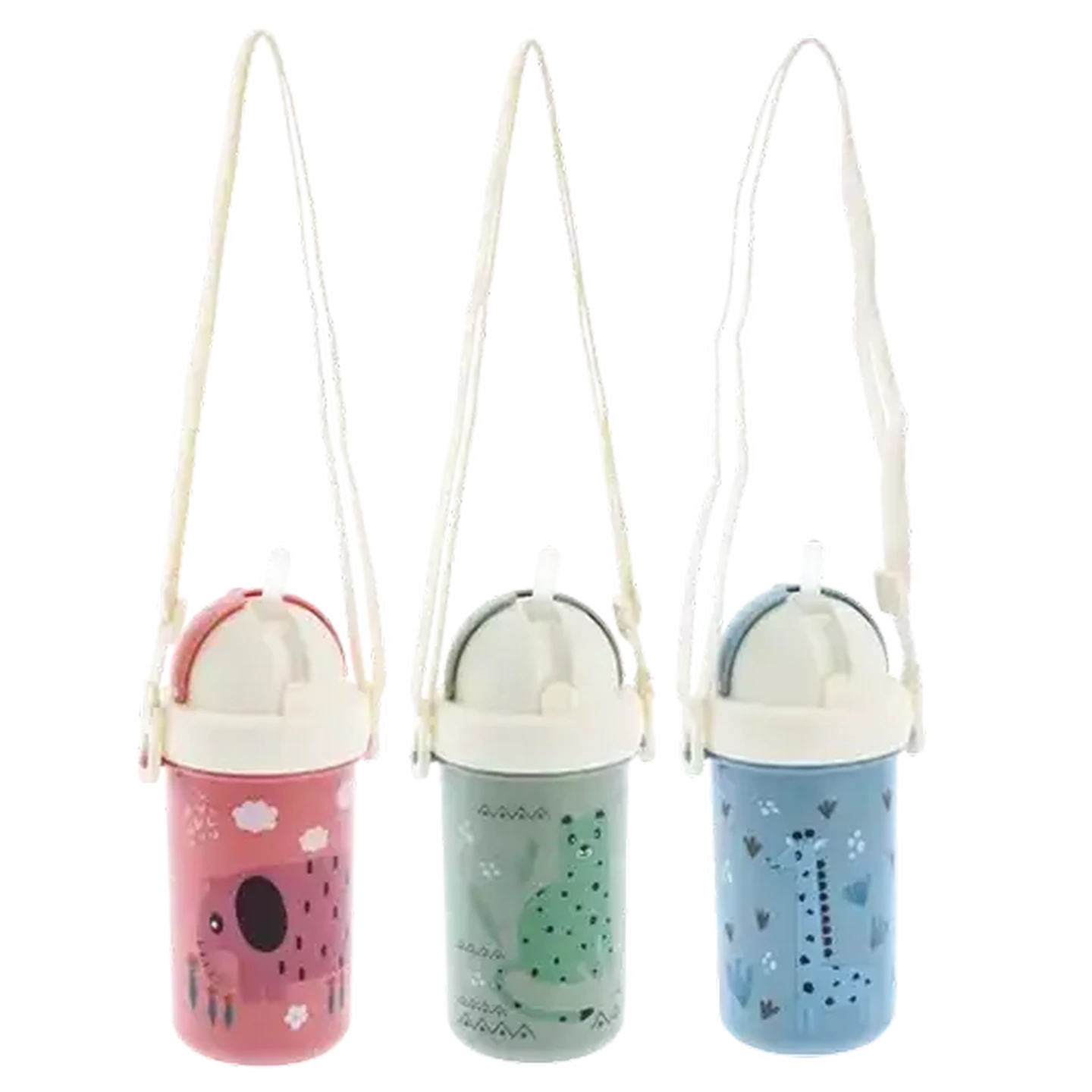 Image of Jolly Tots Straw Sipper with Shoulder Strap 330ml 9 Months + (Design May Vary)