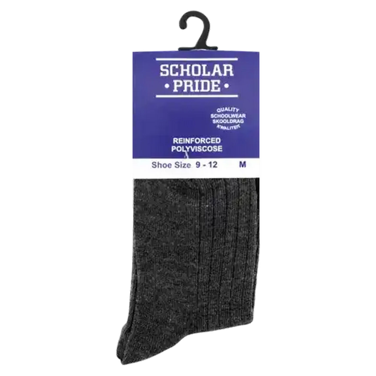 Image of Scholar Pride Boys Grey Polyviscose Socks Medium