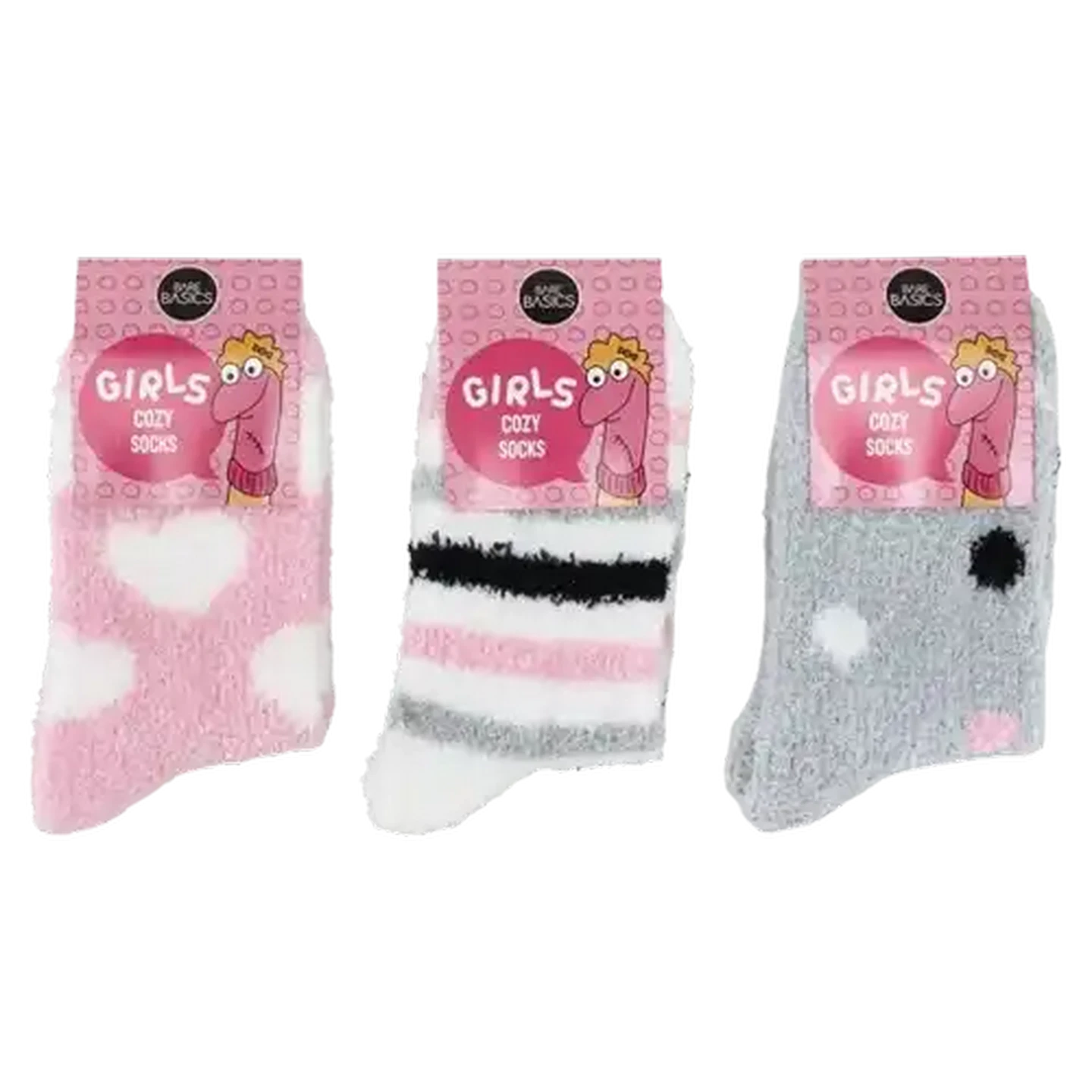 Image of Bare Basics Girls Cosy Socks 9-12 (Design May Vary)