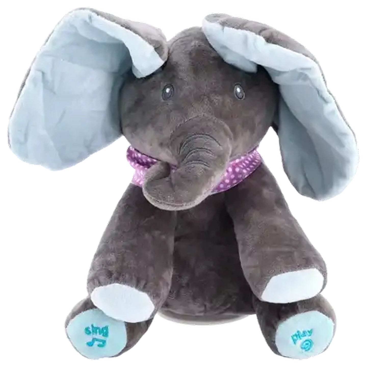 Image of Jolly Tots Blue Musical Elephant 12 Months+