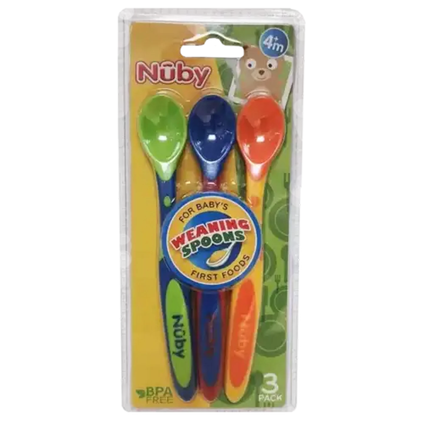 Image of Nûby Bright Spoons 3 Pack