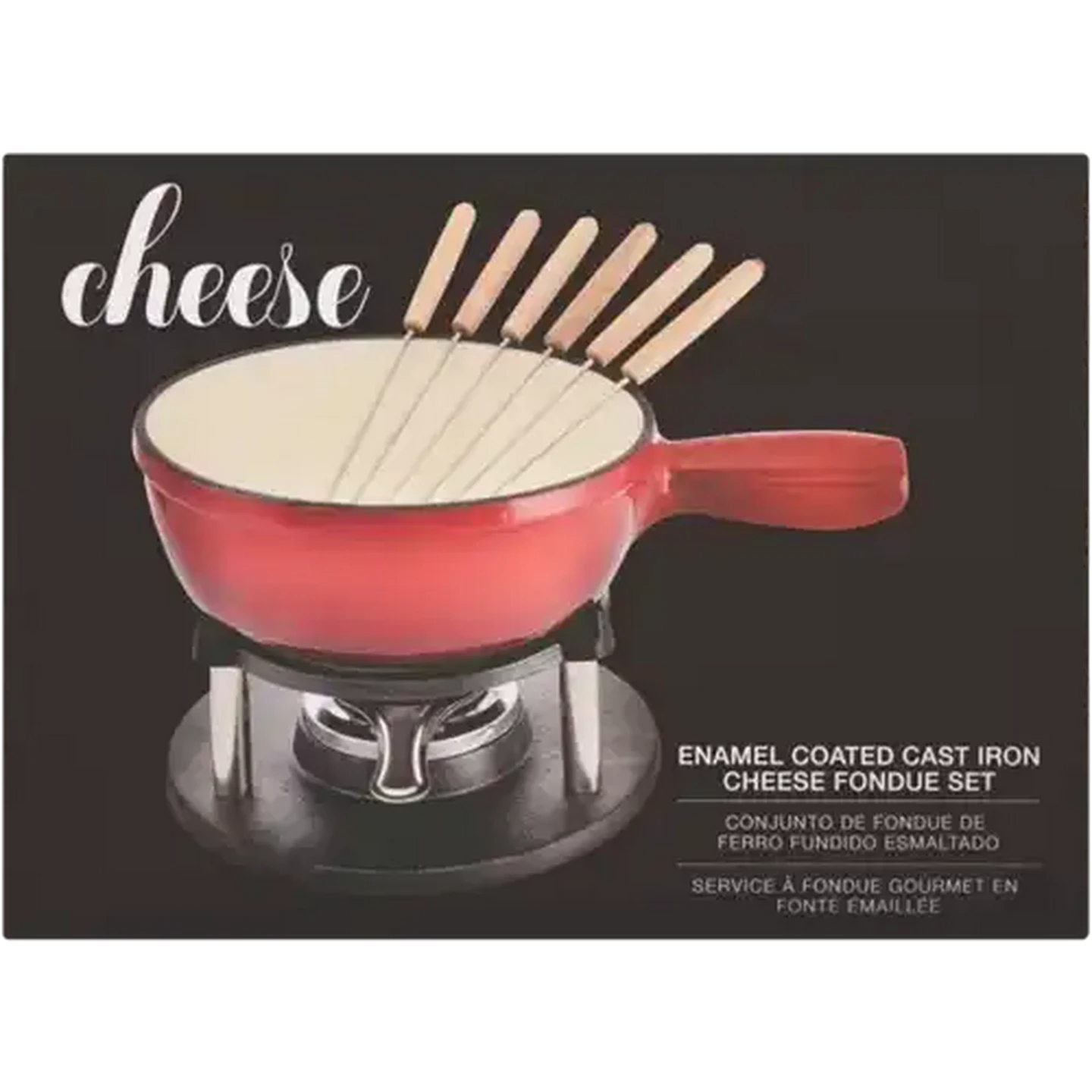 Checkers Sixty60 | Cheese Enamel Coated Cast Iron Fondue Set